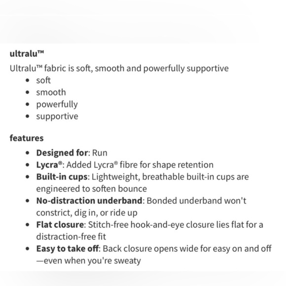 Lululemon Athletica Black Enlite Sports Bra 34B - Picture 7 of 7